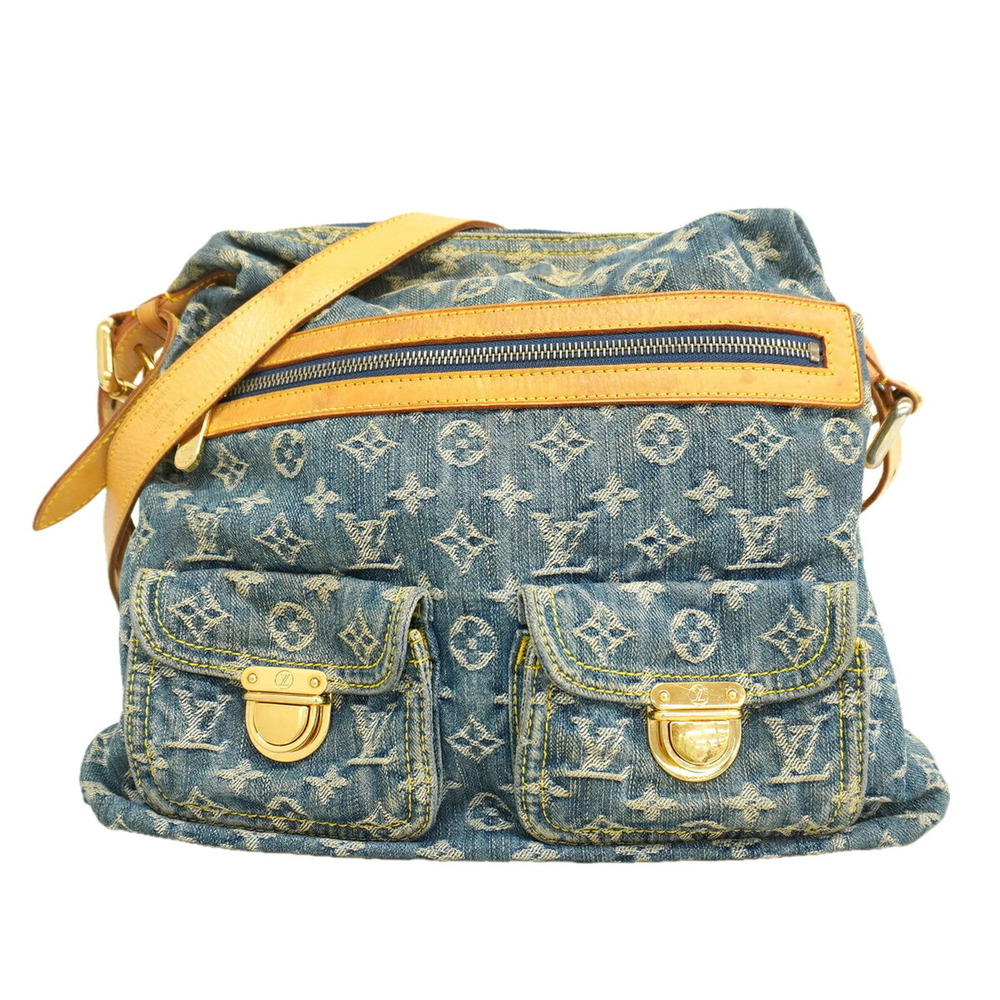 Louis Vuitton Monogram Denim Baggy GM Shoulder Bag M95048 Blue Women's P3676426